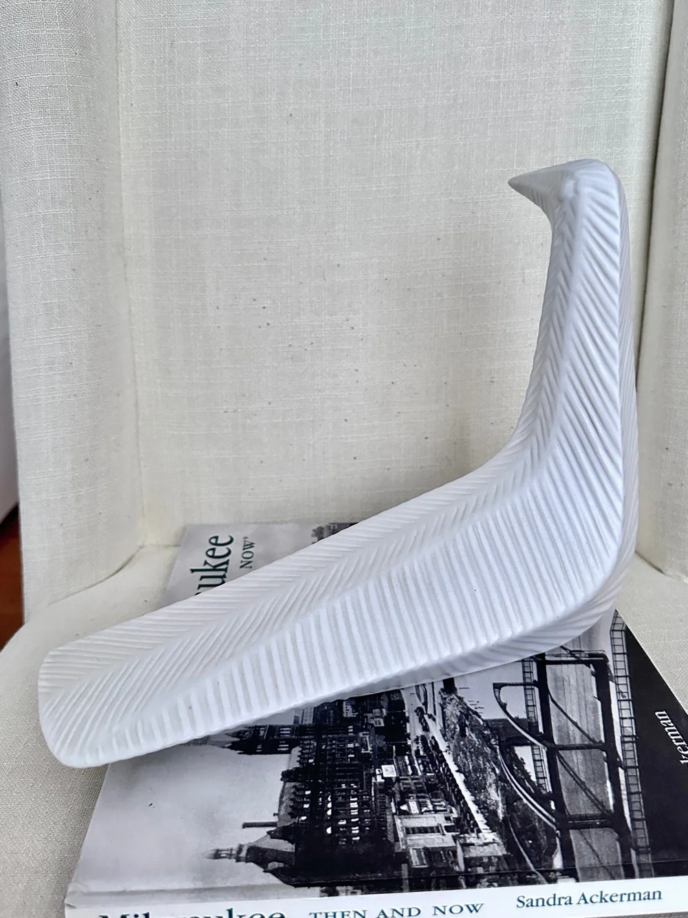 Jonathan Adler Menagerie Perched Bird Ceramic Matte White